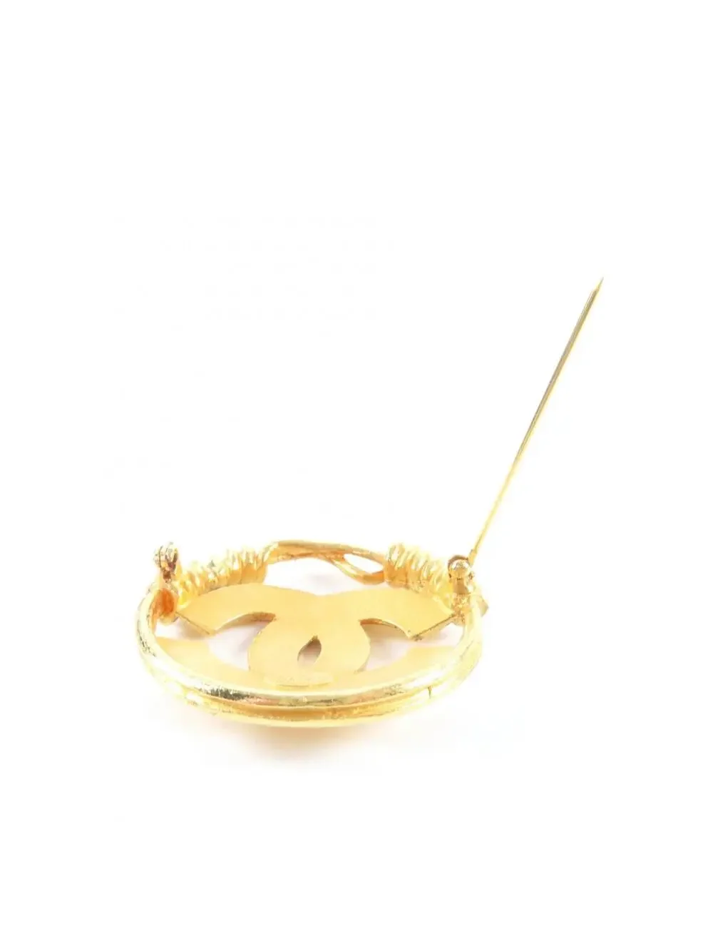 Chanel Cc Logo Brooch Metal #250074C10B